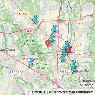 Mappa Gerenzano, 21040 Gerenzano VA, Italia (3.87364)