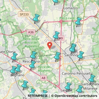 Mappa Gerenzano, 21040 Gerenzano VA, Italia (6.4555)