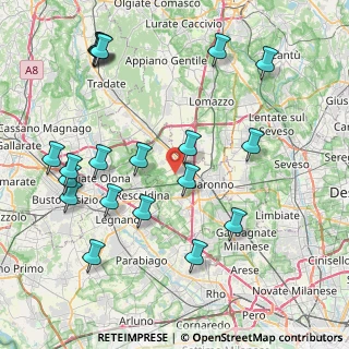Mappa Gerenzano, 21040 Gerenzano VA, Italia (9.5065)