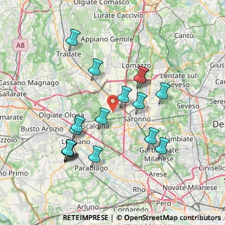 Mappa Gerenzano, 21040 Gerenzano VA, Italia (7.43)