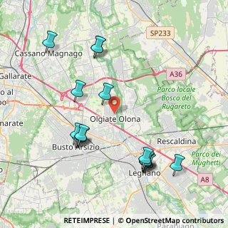 Mappa Piazza S. Gregorio, 21057 Olgiate Olona VA, Italia (4.382)