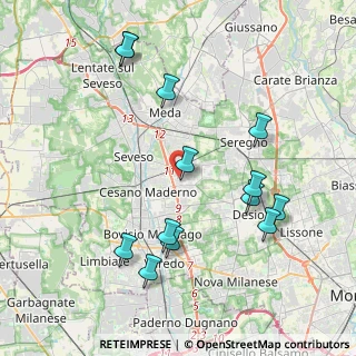 Mappa Via Andrea Doria, 20811 Cesano Maderno MB, Italia (4.28077)