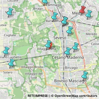 Mappa Via Puglie, 20811 Cesano Maderno MB, Italia (2.92571)