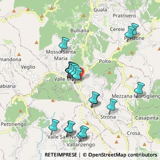 Mappa Via Bacconengo, 13825 Valle Mosso BI, Italia (1.891)