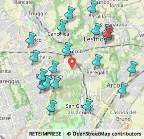 Mappa Via della Sciavatera, 20853 Biassono MB, Italia (2.1625)