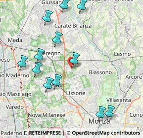Mappa Via Lecco, 20035 Lissone MB, Italia (4.51167)