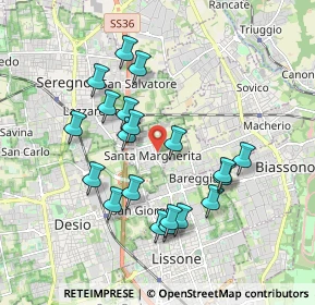 Mappa Via Lecco, 20035 Lissone MB, Italia (1.7425)