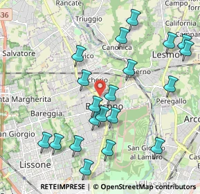 Mappa Via Dante Alighieri, 20853 Biassono MB, Italia (2.179)