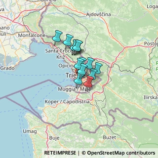 Mappa Via Alessandro de Almerigotti, 34149 Trieste TS, Italia (7.49214)