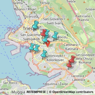 Mappa Via Alessandro de Almerigotti, 34149 Trieste TS, Italia (1.48545)