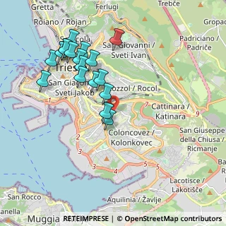 Mappa Via Alessandro de Almerigotti, 34149 Trieste TS, Italia (1.96222)