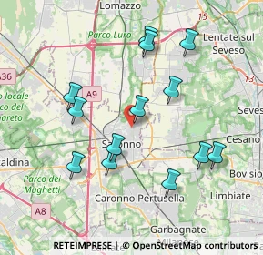 Mappa Via Antonio Stoppani, 21047 Saronno VA, Italia (3.74769)