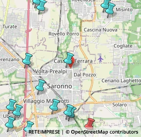 Mappa Via Antonio Stoppani, 21047 Saronno VA, Italia (3.31688)