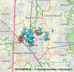 Mappa Via Antonio Stoppani, 21047 Saronno VA, Italia (1.2075)