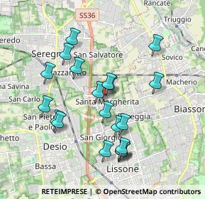 Mappa 20851 Santa Margherita MB, Italia (1.7795)