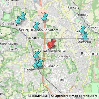 Mappa Via Renato Fucini, 20851 Santa Margherita MB, Italia (2.27818)