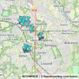Mappa Via Renato Fucini, 20851 Santa Margherita MB, Italia (1.87231)