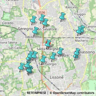 Mappa Via Renato Fucini, 20851 Santa Margherita MB, Italia (2.2205)