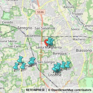 Mappa Via Renato Fucini, 20851 Lissone MB, Italia (2.40692)