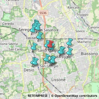 Mappa Via Edmondo de Amicis, 20851 Lissone MB, Italia (1.4475)
