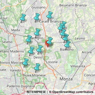 Mappa Via Edmondo de Amicis, 20851 Lissone MB, Italia (3.71733)