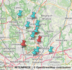 Mappa 20851 Santa Margherita MB, Italia (6.35)