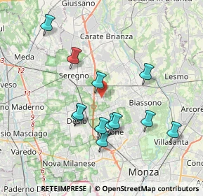 Mappa Via De Amicis Edmondo, 20851 Santa Margherita MB, Italia (3.59)