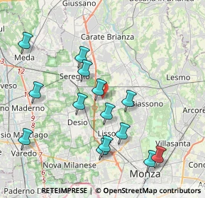 Mappa Via De Amicis Edmondo, 20851 Santa Margherita MB, Italia (4.09429)