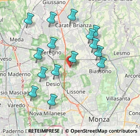 Mappa Via De Amicis Edmondo, 20851 Santa Margherita MB, Italia (3.726)