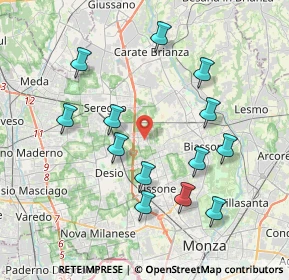 Mappa Via De Amicis Edmondo, 20851 Santa Margherita MB, Italia (3.88154)