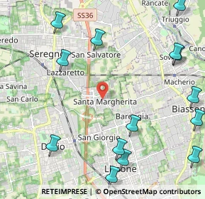 Mappa Via De Amicis Edmondo, 20851 Santa Margherita MB, Italia (2.95)