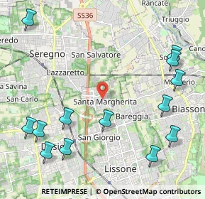 Mappa Via De Amicis Edmondo, 20851 Santa Margherita MB, Italia (2.78308)