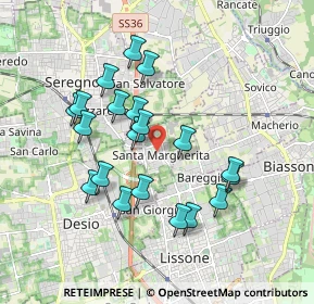 Mappa Via De Amicis Edmondo, 20851 Santa Margherita MB, Italia (1.6885)