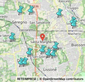 Mappa Via De Amicis Edmondo, 20851 Santa Margherita MB, Italia (2.40846)