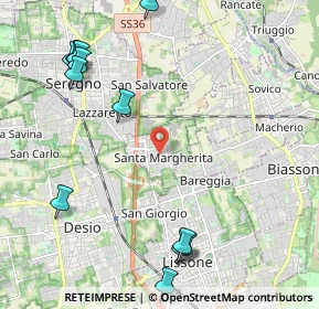 Mappa Via De Amicis Edmondo, 20851 Santa Margherita MB, Italia (2.76)