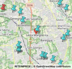 Mappa Via De Amicis Edmondo, 20851 Santa Margherita MB, Italia (3.02)