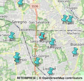 Mappa Via De Amicis Edmondo, 20851 Santa Margherita MB, Italia (2.61182)