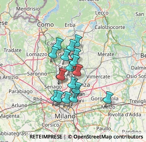 Mappa Via De Amicis Edmondo, 20851 Santa Margherita MB, Italia (9.64611)
