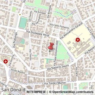 Mappa Via Ippolito Nievo, 4, 30027 San Donà di Piave, Venezia (Veneto)