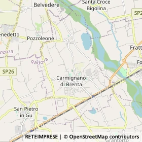 Mappa Carmignano di Brenta