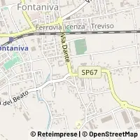 Mapa Fontaniva