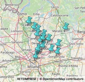 Mappa Via Porta D'Arnolfo, 20853 Biassono MB, Italia (9.055)