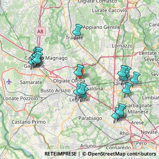 Mappa Via 11 Settembre, 21050 Marnate VA, Italia (9.025)