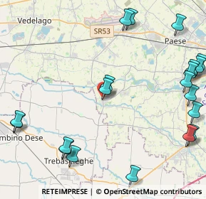 Mappa Via Roma, 31050 Badoere TV, Italia (5.8545)