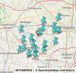 Mappa Via Roma, 31050 Badoere TV, Italia (6.838)
