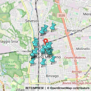 Mappa Via Giuseppe Verdi, 20031 Cesano Maderno MB, Italia (0.6565)