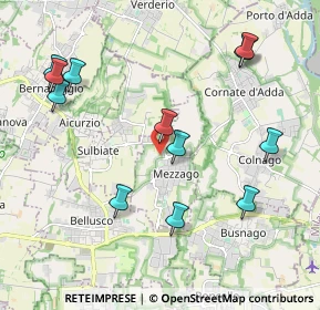 Mappa Via Eugenio Curiel, 20883 Mezzago MB, Italia (2.24083)