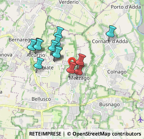 Mappa Via Eugenio Curiel, 20883 Mezzago MB, Italia (1.42571)