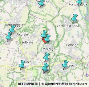 Mappa Via Eugenio Curiel, 20883 Mezzago MB, Italia (2.79533)