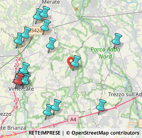 Mappa Via Eugenio Curiel, 20883 Mezzago MB, Italia (5.36389)